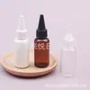 Botella transparente de 35 ml con tapón de punta, botella de tapón de punta para arte con arena, botella de tapón de punta para aceites esenciales, botella de tapón de punta para aceites, botella de tapón de punta para agua