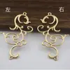 Acessórios para Joias de Cobre Fundido 55*32mm Acessórios para Penteados Conector de Nuvem Auspiciosa Padrão de Nuvem Grande Acessórios para Penteados Vintage