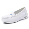 Zapatos de Enfermera para Mujer en Primavera y Verano, Suela Suave, Transpirables, No Cansan, Antideslizantes, Piel Genuina, Zapatos Específicos para Enfermeras de Hospital, Zapatos Blancos de Trabajo