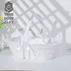 Boda estilo occidental suministros de boda forma de huevo cuerda de papel encaje cinta decoración flor blanca cesta de flores exportado a Oriente Medio Francia