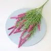 Buquê de lavanda artificial de espuma em estoque para decoração de casa interna, flores plásticas para atacado de comércio exterior