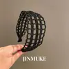 Accesorios Coreanos para el Cabello, Sencillos y Versátiles, Elegante Diadema Ancha Tejida Hueca, Pasador, Producto Nuevo