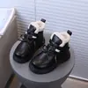 Botas Martin para Niños Niños Niñas Botines Cortos Botas de Bebé para Invierno Otoño Invierno Con Terciopelo Adicional Moda para Bebé Botas de Cuero Británicas