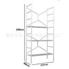 Estantería Plegable para Decoración de Interiores al por Mayor con Soporte Inclinado y Ruedas Giratorias con Freno Universal Plataforma Ampliada y Ensanchada Andamio