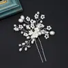 Joyería Nupcial Transfronteriza Europea y Americana, Accesorios para el Peinado, Perlas Hechas a Mano, Pasadores de Lujo Ligero, Accesorios de Boda con Pedrería, Venta al por Mayor de Accesorios para el Cabello