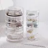 Caja de almacenamiento antioxidante para joyas, portátil, sellada, para aretes, collares, clasificación, venta al por mayor