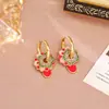Novos Brincos Pintados com Esmalte Estilo Chinês 2025 Novo Estilo Brincos Multi-Uso Design de Nicho de Alta Qualidade Brincos da Moda