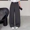 Pantalones de pierna ancha tipo cimitarra, modernos y elegantes, para mujer, nuevo artículo de otoño 2026, de tiro alto, que cubren la cadera, largos, con buena caída, versátiles, pantalones casuales