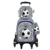 Nueva Lindo Carrito Escolar para Estudiantes de Primaria Grados 3~6 Set de Tres Piezas de Dibujos Animados Mochila Escolar de Dos Ruedas Seis Ruedas para Niños Lista para la Venta