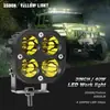 Luz de Trabalho à Prova d'Água Transfronteiriça LED para Direção 3 polegadas 40W Farol Holofote Quadrado LED Off-road Caminhão Carro