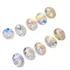 Botones de Cristal de Alta Gama, Ovalados con Pasador Cruzado y Punta Inferior, Accesorios de Ropa con Diamantes Cosidos a Mano, Accesorios para Joyería DIY