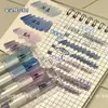Caneta Fluorescente Marcador de Grande Capacidade Conjunto para Pôsteres Criativos Desenho à Mão para Crianças, Marcador com Ponta Chanfrada Não Borra