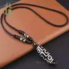 Collar de cuentas dzi de ágata de nueve ojos estilo étnico con diseño único, mismo estilo que se ve en Xiaohongshu, colgante de collar para pareja estilo Tíbet