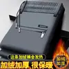 Calças casuais retas soltas para homens de meia-idade para outono e inverno, resistentes a rugas, alta elasticidade, forradas com fleece, calças esportivas casuais espessadas para homens
