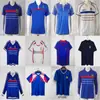 Camisa Retrô Francesa Mbappe 1998 Seleção Nacional Nº 10 Zidane Nº 7 Deschamps Casa Manga Curta Uniforme de Futebol