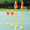 Poste indicador examen de ingreso a la escuela secundaria serpenteante baloncesto fútbol entrenamiento banderín de esquina bandera de referencia obstáculo de inyección de agua vara de advertencia serpenteante venta al por mayor