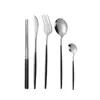 Estilo ins Juego de Vajilla Portuguesa de Acero Inoxidable Cuchillo, Tenedor y Cuchara para Comida Occidental Palillos Chapado en Titanio Dorado Juego de Vajilla de Regalo
