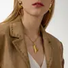 Pendientes de Corazón de Acero Inoxidable Europeos y Americanos Jieding Pendientes de Nicho de Gama Alta Joyería de Acero Inoxidable Pendientes que No se Desvanecen Transfronterizo
