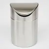 Lixeira de Mesa de Aço Inoxidável para Comércio Exterior Transfronteiriço, Lixeira Mini Armazenamento Estilosa e Criativa, Lixeira para Bancada de Cozinha