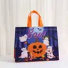 Bolsa Impermeable para Regalo de Fiesta, Bolsa para Dulces, Bolsa Tote Impresa de Tela No Tejida, Bolsa Impresa de Halloween para Empaque para Llevar