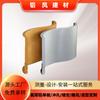 Muro cortina curvo de chapa de aluminio con perforación de fluorocarbono, modelado exterior, doblado, cabezal de puerta de forma especial, chapa de aluminio hiperbólica de onda esférica