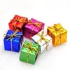 2026 En Stock Adornos para Árbol de Navidad Accesorios Decorativos Paquete de Regalo de Espuma Caja de Regalo de Navidad 2CM-8CM Láser
