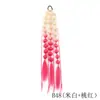 Peluca de cola de caballo con forma de burbuja y linterna, trenza grande para mujer, trenza retorcida, trenza navideña a mano