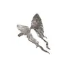 Anillo Mariposa de Silueta Estilo Francés para Mujer, Diseño Elegante con Textura Tallada, Sensación Fresca y Refinada, Anillo Abierto Ajustable