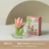 Vela Aromática de Tulipa Formato de Flor Lembrança Dia do Professor Presente Quarto Fragrância de Alto Padrão Pequenos Enfeites Decorativos