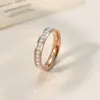 Pulsera de Acero de Titanio con Cielo Estrellado y Diamantes de una Sola Fila para Mujer, Popular Transfronteriza, Moda y Sencilla, Anillo que No se Desvanece, Venta al Por Mayor desde el Fabricante
