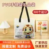 Bolso Transparente de PVC con Dibujos Animados Personalizados Gran Capacidad Hombro Cruzado Regalo Celebridad de Internet Bolsa de Compras Bolso Transparente