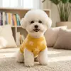 Suéter para perro de otoño e invierno, engrosado y cálido, tejido de punto con patrón de rombos vintage, ropa para gato sin mangas, suministros para mascotas