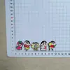 Nuevo Crayon Shin-chan Estilo Xiaohongshu Imán de Nevera Acrílico Material DIY Pegamento de Crema Pinza para Flequillo Llavero