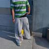 Calça de Moletom Y2K High Street Europeia e Americana Transfronteiriça Ins Cintura Dupla Estampada Bordada Street Dobrável Perna Reta Casual Longa