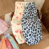 Pantalones Finos de Verano para Niñas Repelentes de Mosquitos Pantalones con Puño para Bebés Niñas Pantalones Sueltos Estampados para Aire Acondicionado Pantalones Cortos Estilo Perezoso