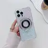Funda de teléfono móvil con succión magnética degradada para viajero es adecuada para Apple 15PROMAX comercio exterior 14/13 personalidad 12 soporte 11