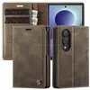 Adecuado para Samsung Galaxy Z Fold 8 ranura para tarjetas funda de cuero para teléfono Samsung cubierta protectora cartera tipo libro