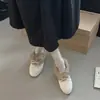 Zapatos de Vestir Planos sin Cordones para Mujer con Punta Almendrada, Adorno de Lazo Adelgazante, Boca Baja, Estilo Dulce Nuevo, Zapatos de Algodón Cálidos y Peludos 2026