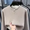 Suéter Masculino Falso Duas Peças Aveludado Espesso Transfronteiriço 2026 Inverno Novo Estilo Peça Única Aveludado Lã Quente Malha Masculina