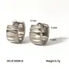 Brincos de Aço Inoxidável Estilo Ins Europeu e Americano Banhados a Ouro 18K Real Titânio Aço Brincos Largos Moda Feminina Brincos Versáteis Joias