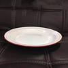 Plato Grueso de Esmalte Jixiang Ruyi Plato Sopa Doméstico Plato para Entremeses Fríos Plato Plano para Barbacoa de Restaurante Nostálgico Vajilla Estilo Antiguo Redondo