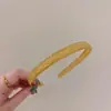 Faixa de Cabelo Colorida em Gel Simples e Elegante para Mulheres, Grampo Especial para Lavar o Rosto, Faixa de Cabelo Acrílica Antiderrapante Dentada para Prender o Cabelo