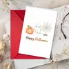 Compra direta transfronteiriça de cartões de felicitações de Halloween, envelopes, abóbora, fantasma, aranha, presentes de bênção para feriados, cartões de mensagem decorativos