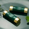 Yousheng Meidi Shuang Shihui Verde Tinta Aleación Dorada Soporte para Palillos Almohada Soporte para Palillos Soporte para Palillos Almohada para Palillos Estante de Almacenamiento