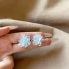 Alto Valor Estético~ Pendientes de Flor Color Dopamina para Mujer, Estilo Nuevo con un Toque de Lujo, Pendientes Frescos y Dulces, Pendientes Versátiles