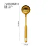 Cuchara Colador para Fondue 304 Set de Cucharas para Fondue Cuchara Sopera de Acero Inoxidable Cuchara para Gachas Casera Cuchara de Mango Largo Grande Pequeña