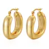 Pendientes Geométricos en Forma de U de Metal de Alta Gama Nuevos Transfronterizos Europeos y Americanos Pendientes Simples de Moda Versátiles Joyería para Mujeres