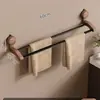Ventosa Nogal Toallero Perchero de Almacenamiento Montado en la Pared para Baño sin Perforaciones Barra para Colgar Toallas Toallero de Baño