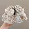 Pinza de Clip con Lazo de Malla y Gypsophila para Bebé, Pasador de Pelo de Gama Alta para Cola de Caballo Baja, Accesorios para el Cabello en la Parte Posterior de la Cabeza