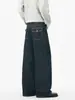 Muxi Ropa de Moda Streetwear Retro Diseño Original de Mezclilla Pantalones de Mezclilla de Corte A Versátiles Sueltos de Pierna Recta para Hombre